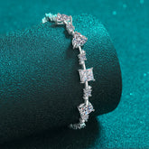 6.2 Carat Moissanite 925 Sterling Silver Bracelet OutfitFlow